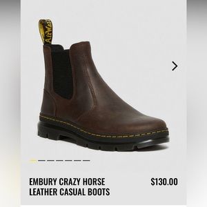 EMBURY CRAZY HORSE LEATHER CASUAL BOOTS